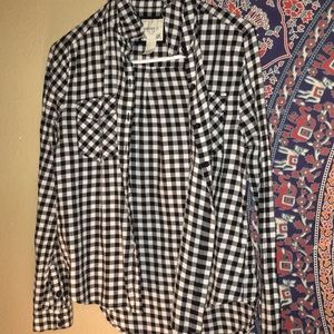 Black and white flannel